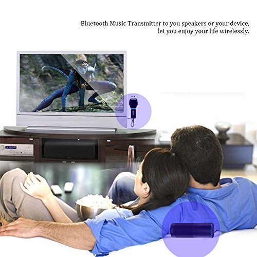 Bluetooth Transmitter, YETOR 3.5mm Portable Stereo Audio Wireless Bluetooth Audio Transmitter, for TV, PC, MP3/MP4.USB Power Supply(TX9)