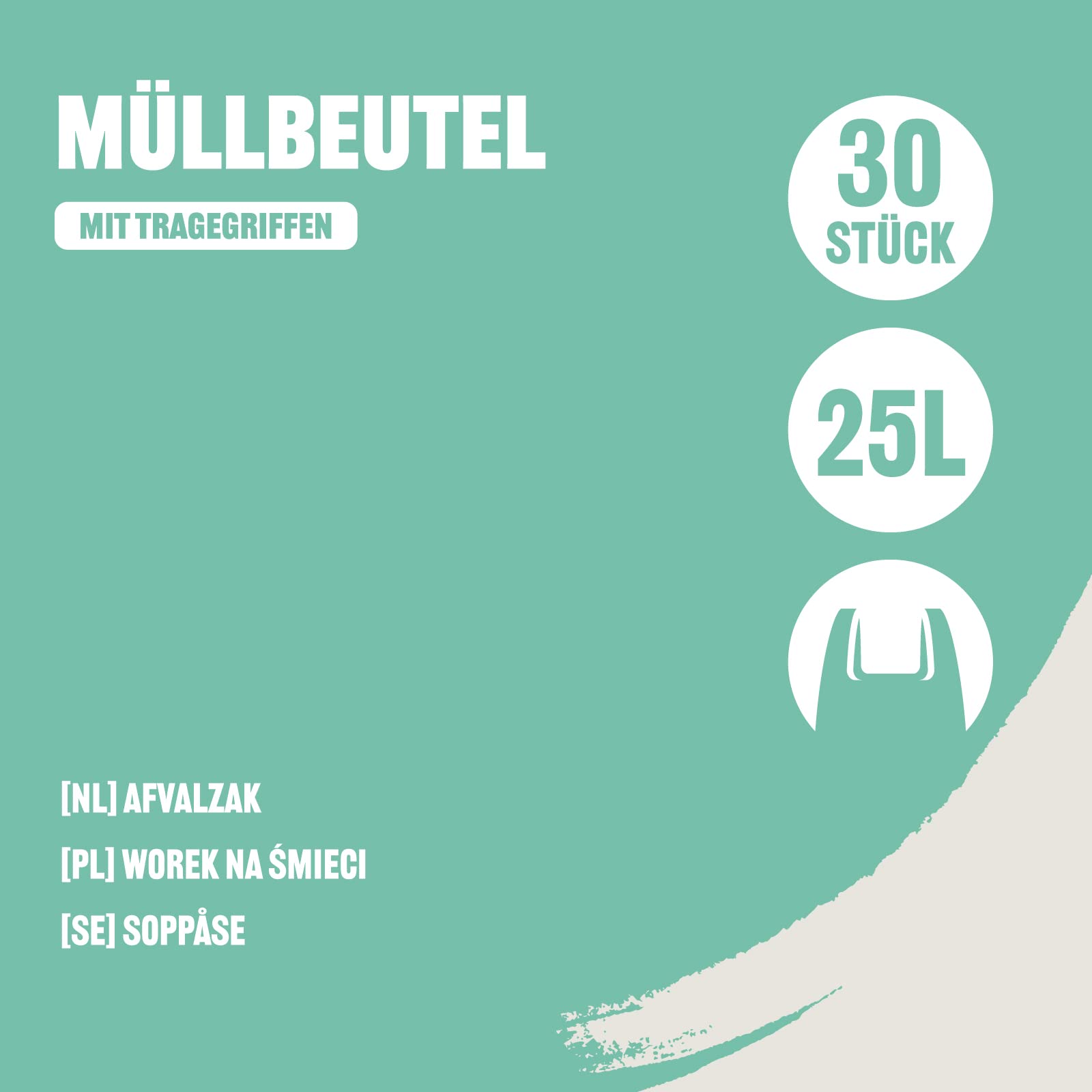 by Amazon Unparfümiert Müllbeutel 30 x 25l 3