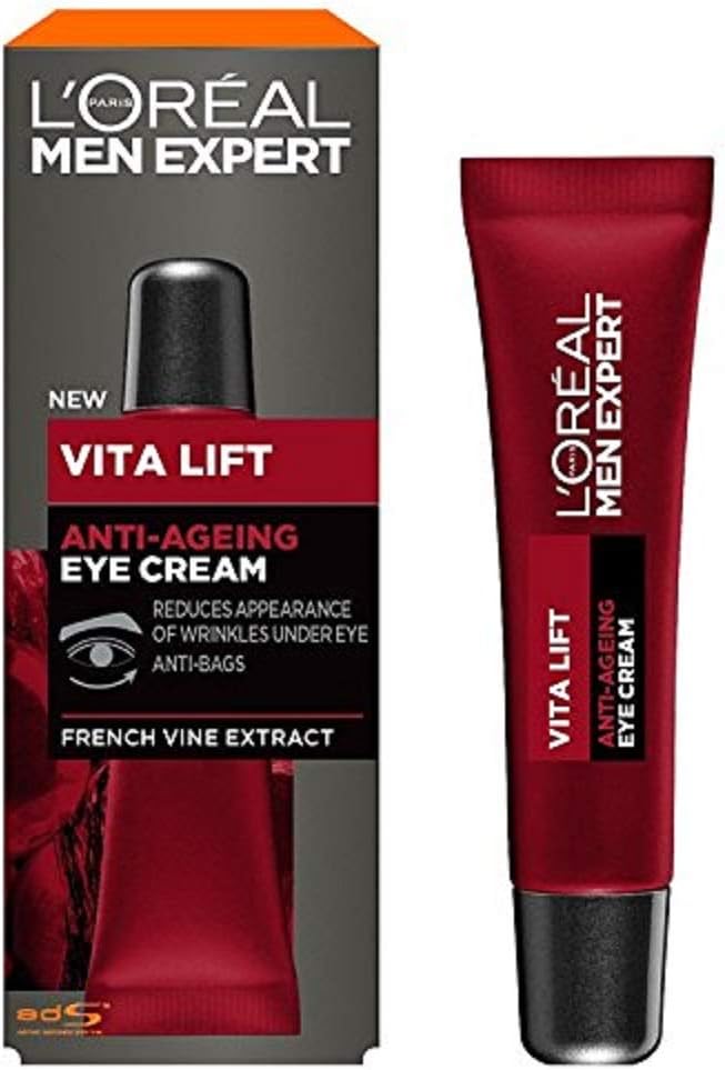 L'Oréal Paris Men's Expert Vita Lift Anti-Ageing Eye Cream, 15ml