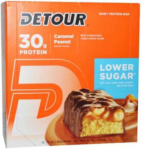 Forward Foods Deluxe Whey Protein Energy Bar Caramel Peanut 12-3oz. (85g) bars 36 oz. (1020g)