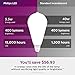 Philips LED Amber Glass ST19 Dimmable Vintage Filament Light Bulb: 350-Lumen, 2000 Kelvin, 4.5-Watt (60-Watt Equivalent) E26 Base, Amber, 1-Pack