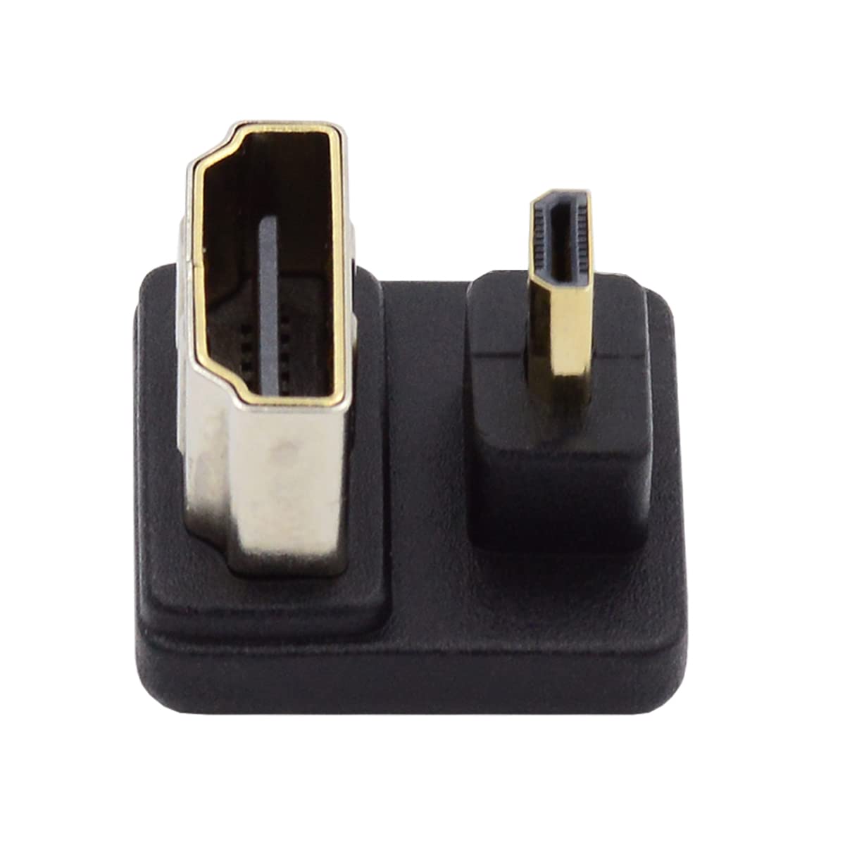 CY 4K Cable 360 Degree Down Opposite U Shape Back Angled Micro HDMI 1.4 Male to HDMI Female Extension Adapter Converter
