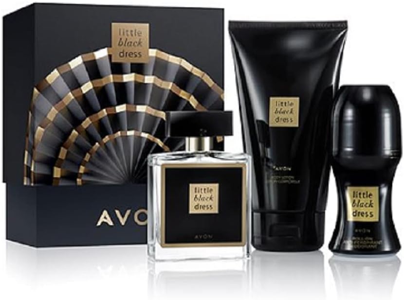 Avon Little Black Dress Perfume Gift Set EDP 50ml Roll On 50ml Body Lotion 150ml