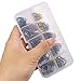 Goture Fishing Hooks 500pcs Small Size Freshwater Fishhook Jig Circle Fishing Hooks Soft Bait Texas Rig Set 50Pcs in a box for Saltwater