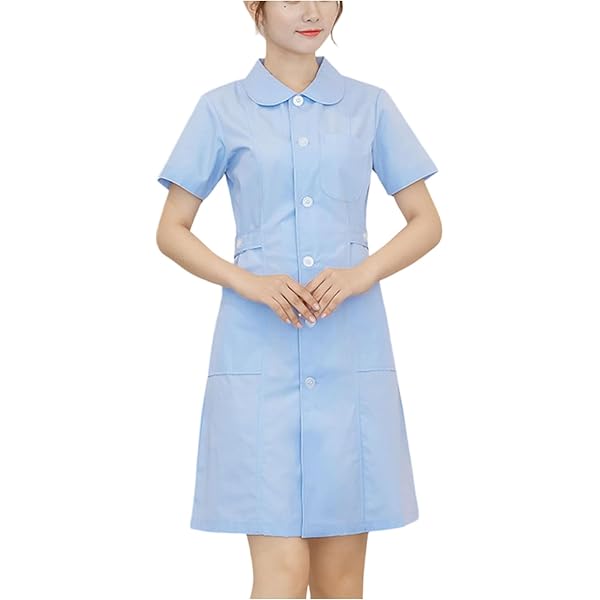 Amazon.com: Scrubs Dress for Women - Button Front Nursing Workwear