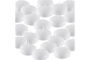 CAKETYCG 2Inch 24 Pack Floating Candles Unscented Discs for Wedding, Pool Party, Holiday & Home Decor…