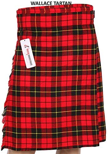Men’s 5 Yard Tartan Kilt Wedding Kilt Scottish Kilts 17 Tartan Available
