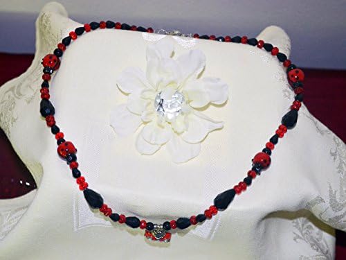 Ladybug Necklace, Ladybug Jewelry, Ladybug Gift, Glass Bead Jewelry, Ready to Ship!