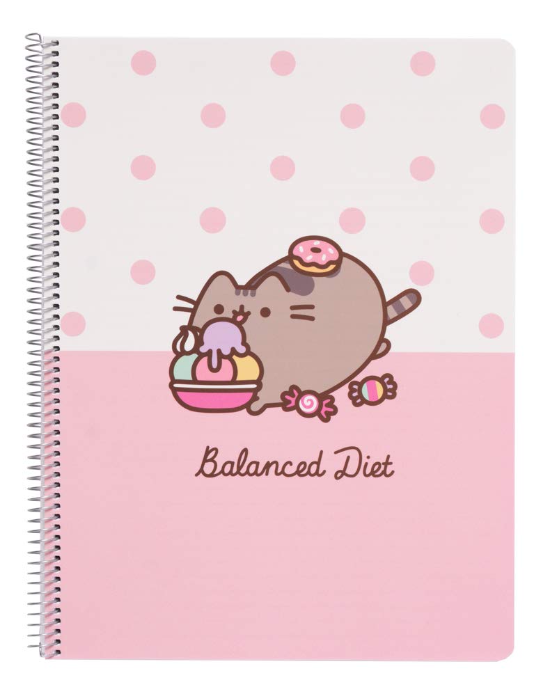 Erik® - Pusheen Rose Collection A4 Ruled Wirebound Notebook