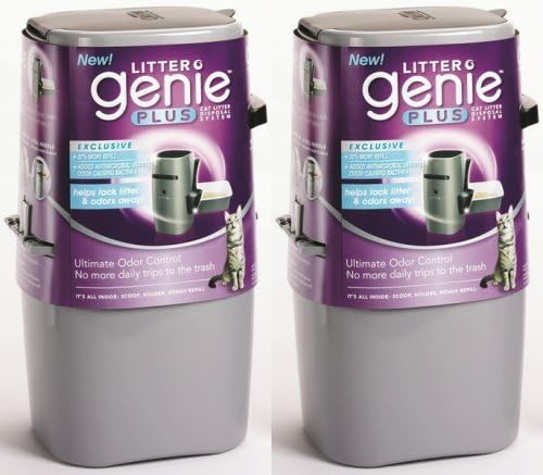 Litter Genie 2-Pack Cat and Disposal System