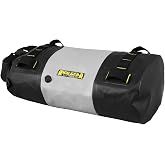 Nelson-Rigg Hurricane Waterproof Dry Roll Bag 10L, Roll Top, includes straps to attach to vehicle, air purge valve Black/Gray