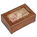 Cottage Garden Mom Your Love Means World to Me Woodgrain Embossed Jewelry Music Box Plays Wind Beneath My Wings