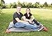 OpenAir Outfitters 2-in-1 Pocket Blanket/Rain Poncho - 100% Waterproof, Lightweight Picnic / Beach / Camping / Backpacking / Outdoor Blanket Mat