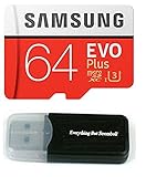 Image of 64GB Samsung Evo Plus Micro SD XC Class 10 UHS-1 64G Memory Card for Samsung Galaxy S8, S8+, Note 8, S7 Edge, S5 Active, S4, S3, Cell Phones with Everything But Stromboli Card Reader (MB-MC64) Image of 64GB Samsung Evo Plus Micro SD XC Class 10 UHS-1 64G Memory Card for Samsung Galaxy S8, S8+, Note 8, S7 Edge, S5 Active, S4, S3, Cell Phones with Everything But Stromboli Card Reader (MB-MC64)