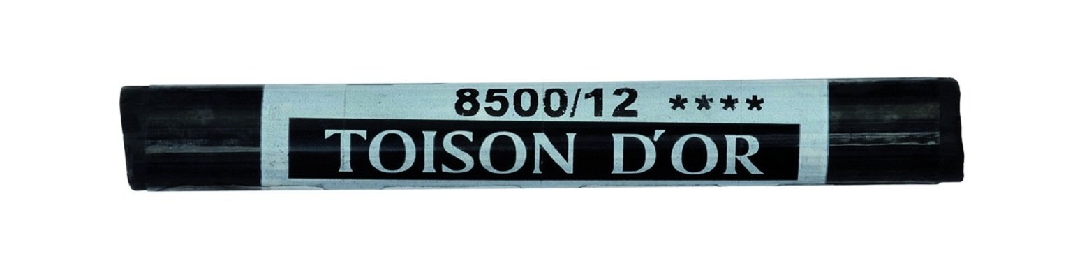 KOH-I-NOOR Artist´s Soft Pastels Round 10-75 8500 Ivory Black 12 in Set, 1 Count (Pack of 1)