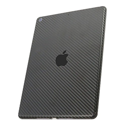 ArmorSuit - iPad 2017 Wifi Screen Protector + Black Carbon Fiber Skin Back Protector MilitaryShield w/ Lifetime Replacements - Front Anti-Bubble Ultra HD Shield (Wifi Version Only)