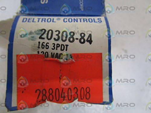 DELTROL CONTROLS 166-3PDT-B600, 20308-84 RELAY 120VAC AUTOMATIC NORMALLY OPEN COPPER CONTACTS NEW IN BOX