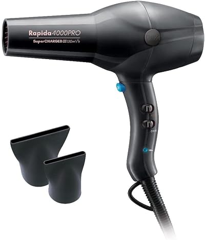 Diva Pro Styling Rapida 4000 Pro Dryer Onyx 2200W Ionic Hair Dryer PRO109