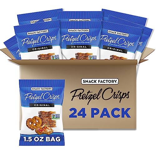 Snack Factory Pretzel Crisps Original Flavor, Snack Pack Individual