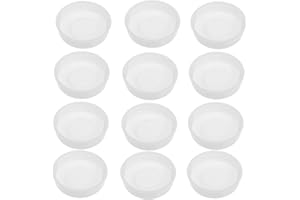 DIKACA 20pcs Kraft Shipping Tube Caps White Round Plastic End Plugs for Mailing Tubes Protective Round Plug