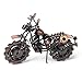 Signstek Vintage Handcrafted Iron Motorbike Model with Chainwheel as Collectible Art Sculpture for Motorcycle Lovers, Bronze Tone Metal