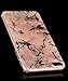 SPEVERT iPhone 7 Plus Case,iPhone 8 Plus Case,Marble Pattern Hybrid Hard Back Soft TPU Raised Edge Ultra-Thin Shock Absorption Protective Case for iPhone 7 Plus/iPhone 8 Plus - Rose Gold