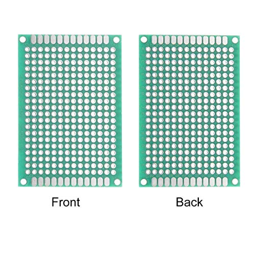 AUXcell 4x6cm Double Sided Universal Printed Circuit Board for DIY Soldering 10pcs