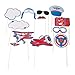 Up & Away Photo Stick Props | Paper - Multicolor | Pack of 12