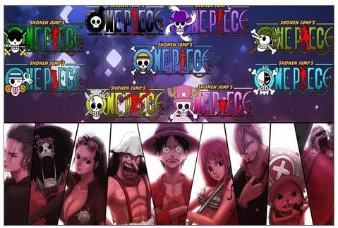 Custom Anime The straw hat Pirates One Piece Luffy Team Canvas Prints 18" x 12" Inch - Modern Canvas Wall Art Print Home Decor Wall Artwork