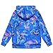Jxstar Jackets for Kids Blue Jacket Jackets for Girls Bolero Jacket Girls rain Jacket Raincoats Cute Bomber Jacket Fleece Jacket Sky Unicorn 130