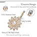 FIBO STEEL 4-16 Pcs 14G Dangle Belly Button Rings for Women Navel Barbell Body Jewelry Piercing 14G