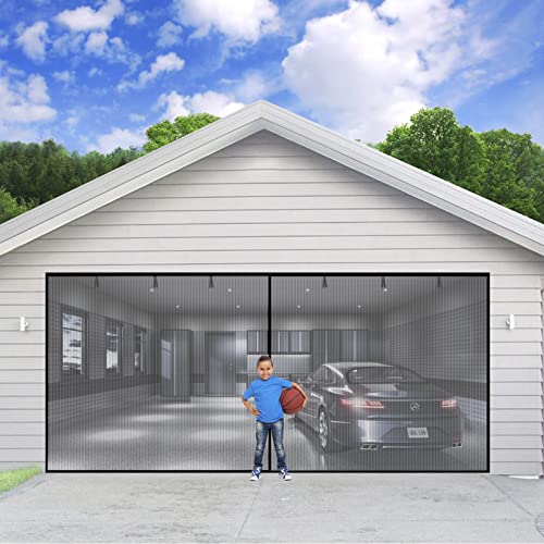 Garage Door Screen 2 Car Garage Heavy Duty Mesh Net Fits