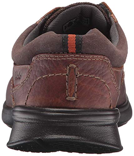CLARKS Herren Schuhe Cotrell Edge – Braun, öliges Leder, Bequem & Leicht, Größe 42.5 EU