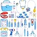 FUN LITTLE TOYS 31PCS Doctor Medical Kit - Pretend Play Doctor Set for Kids Doctor Role Play Costume Dress-Up, Birthday Gifts