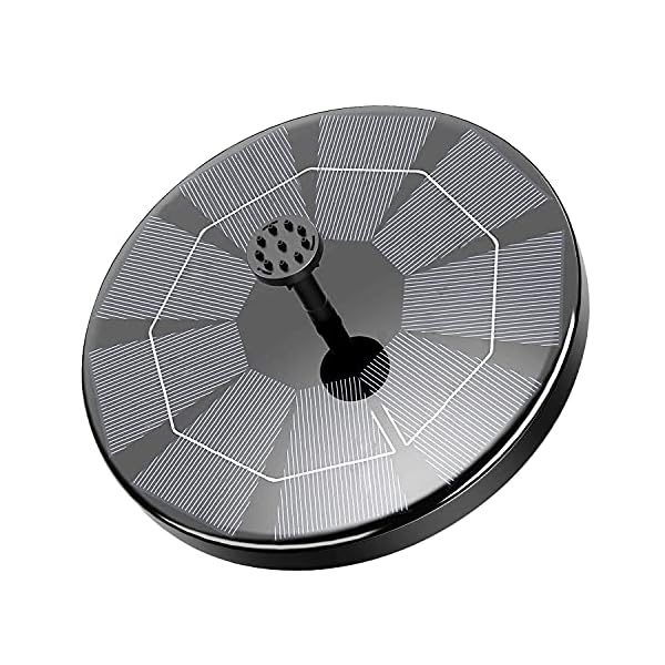 WOHOOH-Solar-Fountain-Pump-3W-Circle-Solar-Water-Features-for-The-Garden-Solar-Powered-Water-Fountain-with-6-Nozzles-Floating-Fountain-Pump-Kit-for-Bird-Bath-Fish-Tank-Patio-Pond-and-Pool WOHOOH Solar Fountain Pump, 3W Circle Solar Water Features for The Garden, Solar Powered Water Fountain with 6 Nozzles…