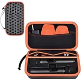 casmilee Wireless Microphone Case Compatible with JBL Wireless Two Microphone System & PartyBox Wireless Mic, Handheld Dual Mic Travel Bag for Singing or Karaoke for Receivers (Box Only) (Black)