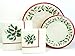 lxhol72 Lenox Holiday Holly Paper Plates and Napkins Set, 72 pc, Christmas
