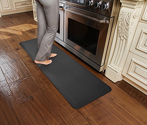 Smart Step Home Collection 66 Inch By 20 Inch Classic Mat Black