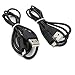 EEkiimy 2 Packs Replacement USB Charger Cable + USB Data Cable Cord For Sony Alpha a6000 ILCE-6000 L 6000B Camera Sony A6000 USB Cord Sony Alpha A6000 USB Cord