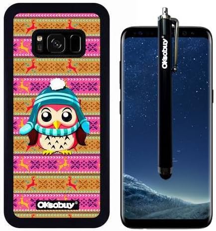 Galaxy S8 Case, Pink Tribal Maya Atlantis National Tribal Owl Case, OkSoBuy Ultra Thin Soft Silicone Case for Samsung Galaxy S8 - Pink Tribal Maya Atlantis National Tribal Owl