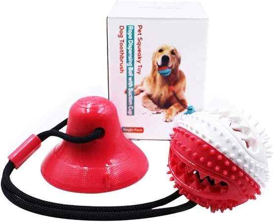 suction cup tug dog toy