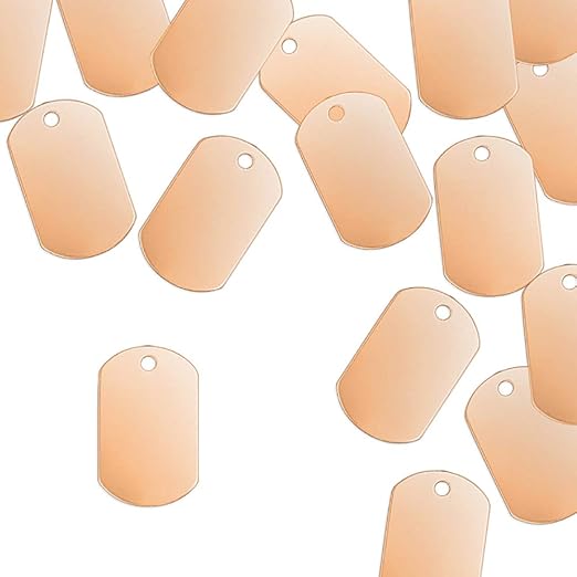 copper dog tag blanks