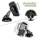 Bestfy Universal Smartphones Car Mount Holder, Phone Dashboard Windshield Holder Compatible with iPhone 7 7Plus 6s 6 5s, Samsung Galaxy S7 Edge S6 S5, Nexus, LG, Sony Nokia and more (Black)