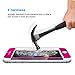 iPhone 6 Screen Protector, Titanium Alloy Cambond Full front Tempered Glass, Anti-oil, Oleophobic Coated, Explosion-proof, Bubble-free with Premium Ballistic 9H Hardness Protector (Red Rose)
