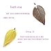 Leaf Necklace Statement Natural Leaf Necklace Boho Jewelry Silver Plated Leaf Pendant Necklace (White)