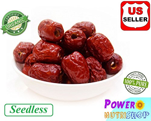 1LB (Seedless) ALL NATURAL GROWN ORGANICLLY Dried JUJUBE DATES,Dates,CHINESE DATES,US SELLER,Fresh and best quality guarantee,UNBEATABLE QUALITY AT THIS PRICE!!