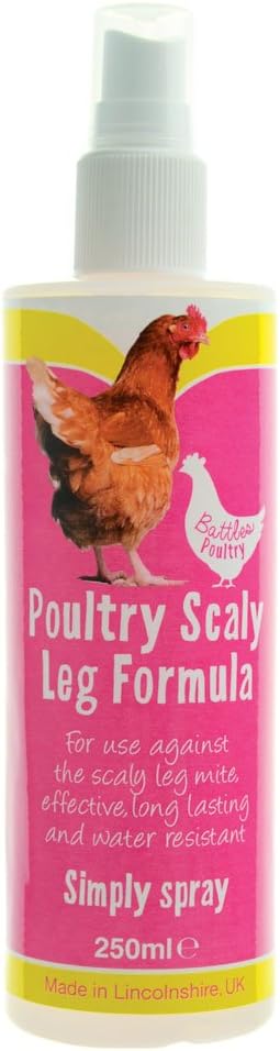 Battles Poultry Scaly Leg Formula Spray, 250 ml, 250 ml (Pack of 1)