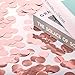 Whaline Round Confetti Circles Tissue Party Table Confetti for Wedding, Holiday, Anniversary, Birthday, Mixed Colors, 1 Inch (Rose Gold)