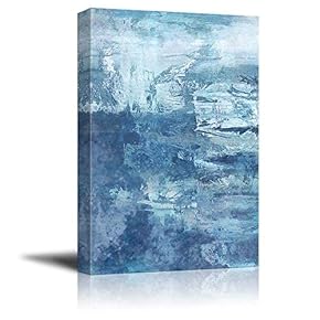 Abstract Blue Artwork Wall Decor