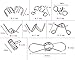 OliaDesign IQ Test Brain Teaser Metal Wire Puzzle (Set of 8)